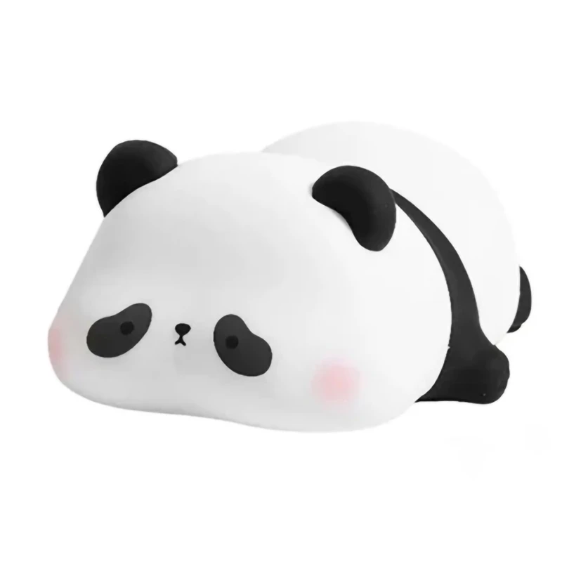 چراغ خواب فانتزی سیلیکونی طرح پاندا خپل خوابیده